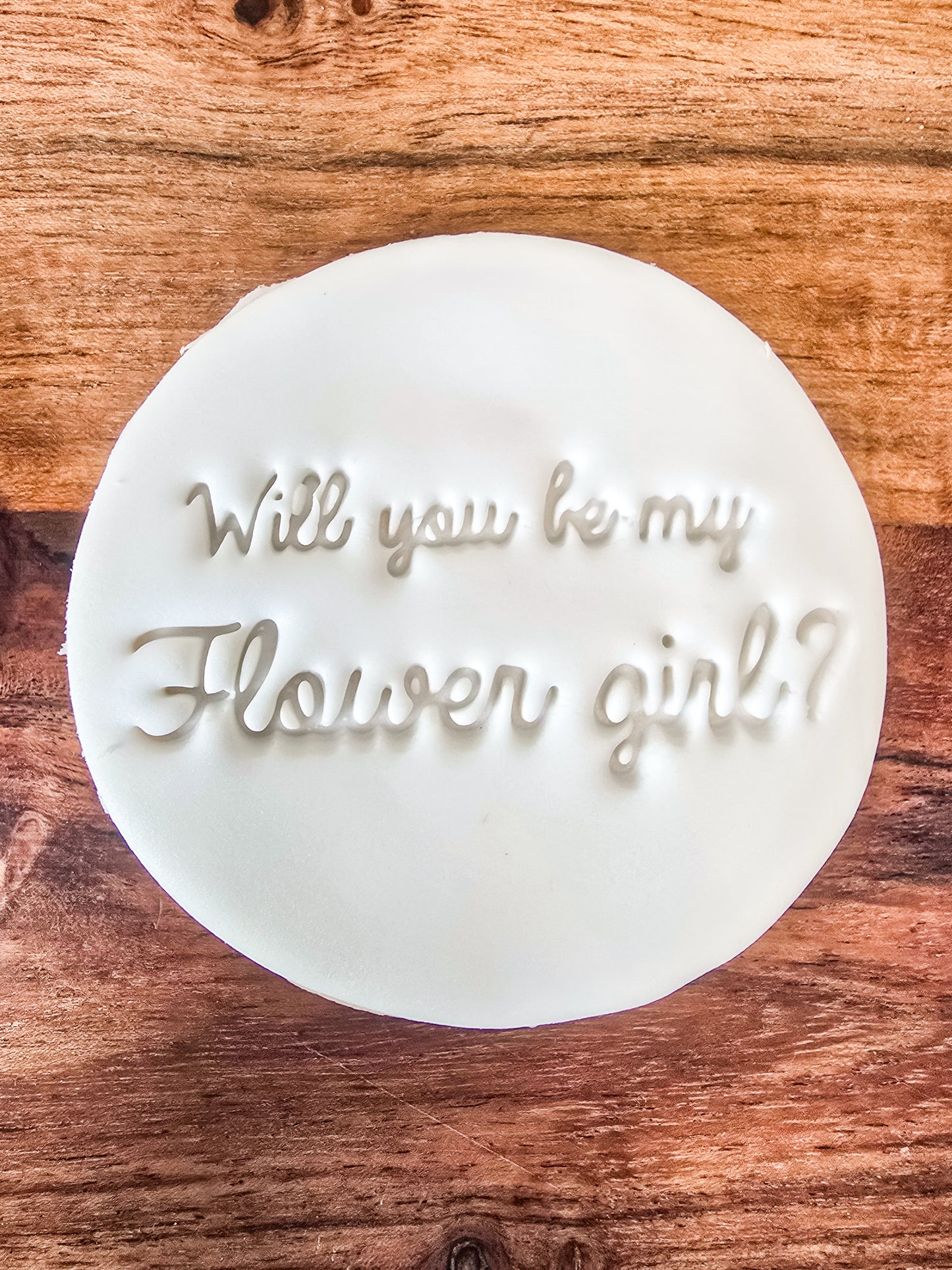 Will you be my Flower Girl- 3 piece Fondant sugar cookie gift pack