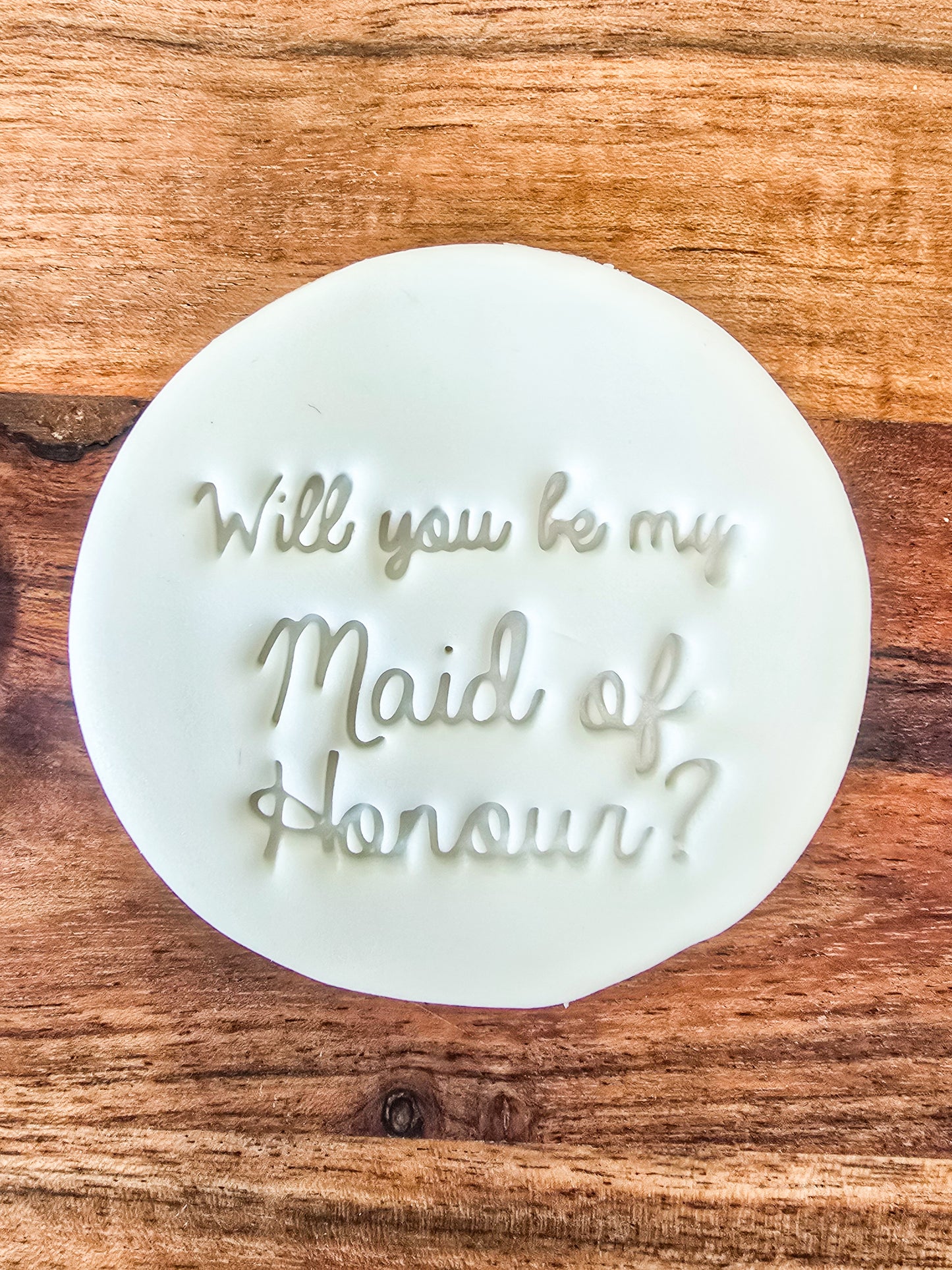 Will you be my Maid of Honour- 3 piece fondant sugar cookie gift box