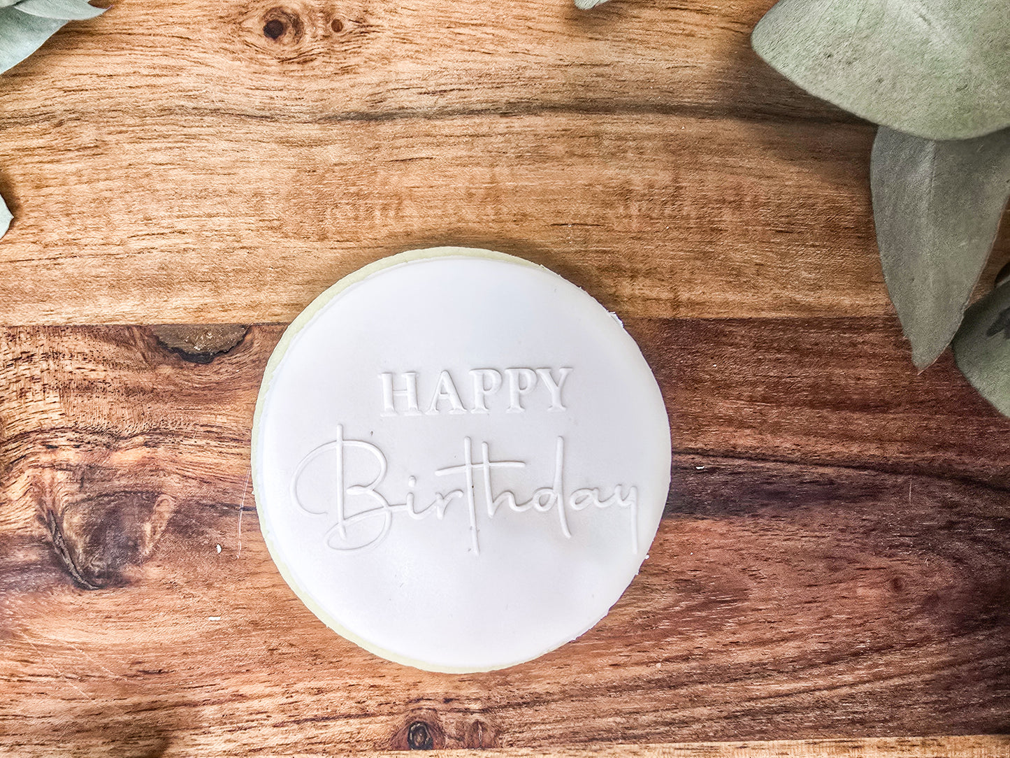 Happy Birthday- Fondant sugar cookies