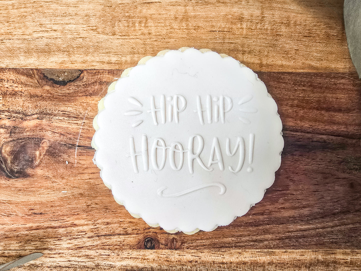 Hip Hip Hooray- Birthday Fondant Sugar Cookies