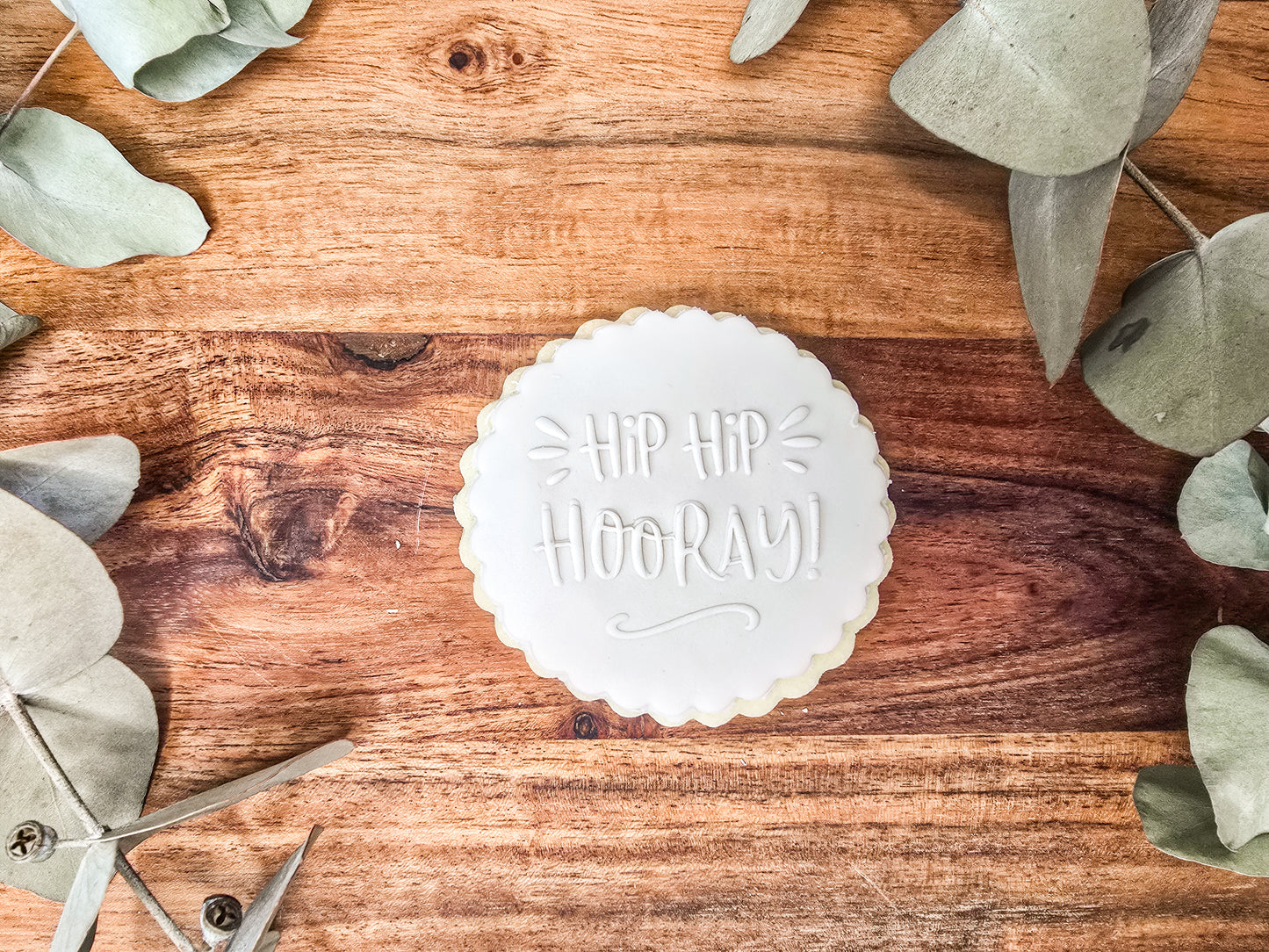 Hip Hip Hooray- Birthday Fondant Sugar Cookies