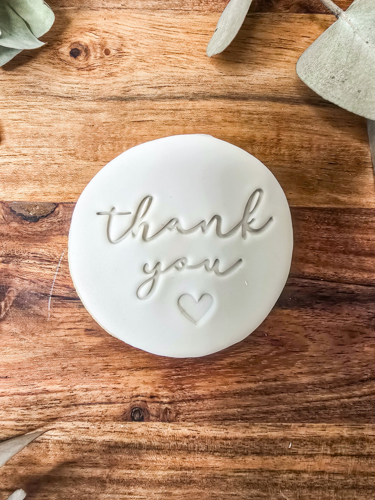 Gift boxed Thank you with heart detail- Fondant sugar cookies (Copy)
