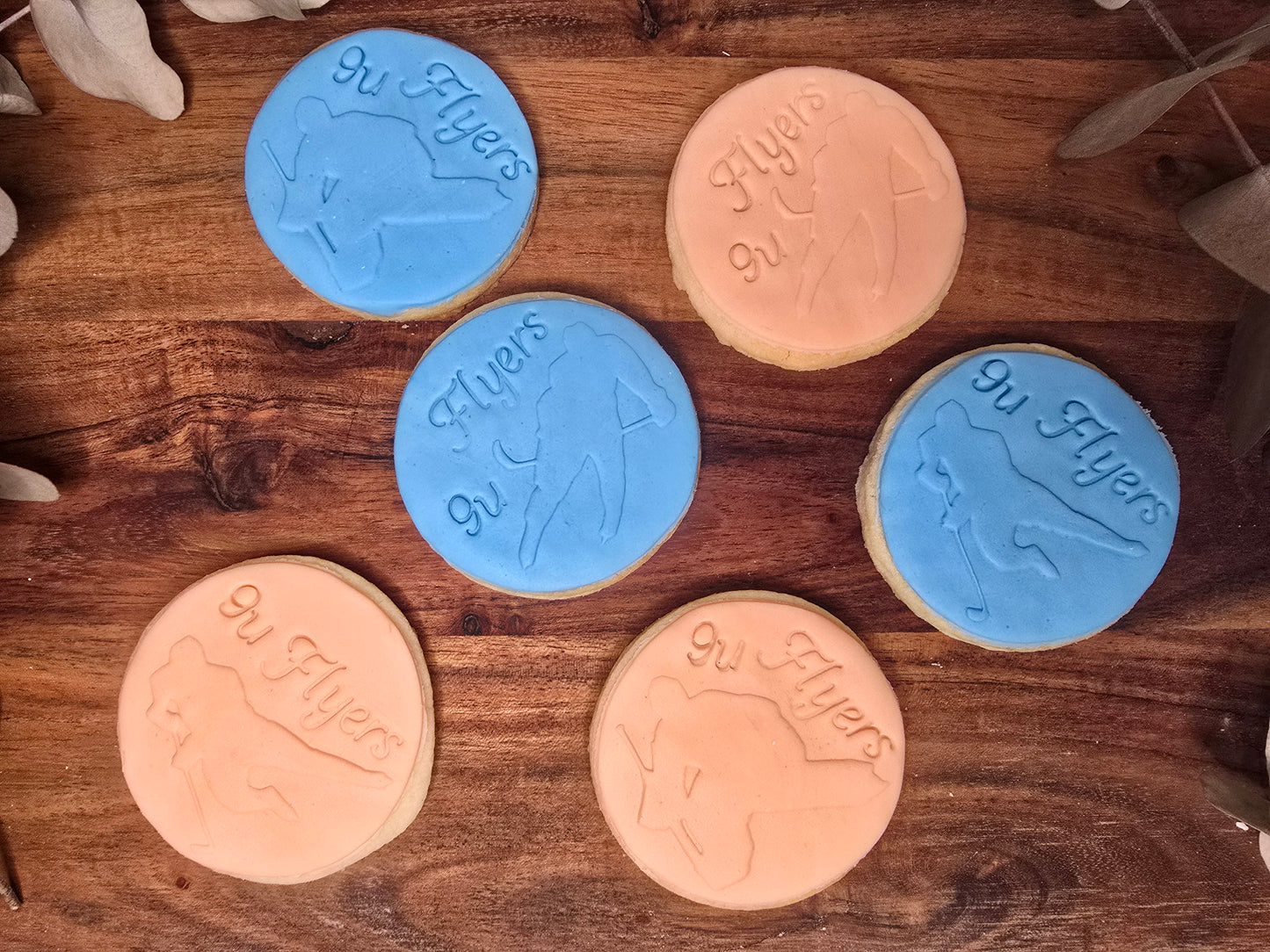 Ice Hockey Player Fondant Sugar Cookie