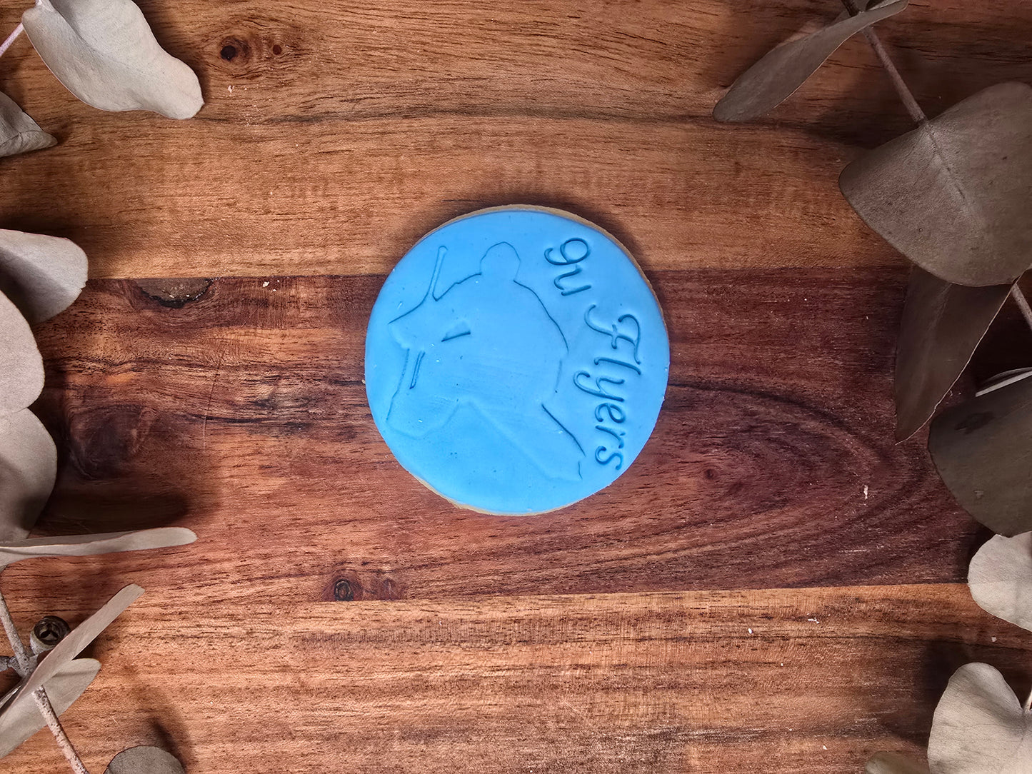 Ice Hockey Player Fondant Sugar Cookie