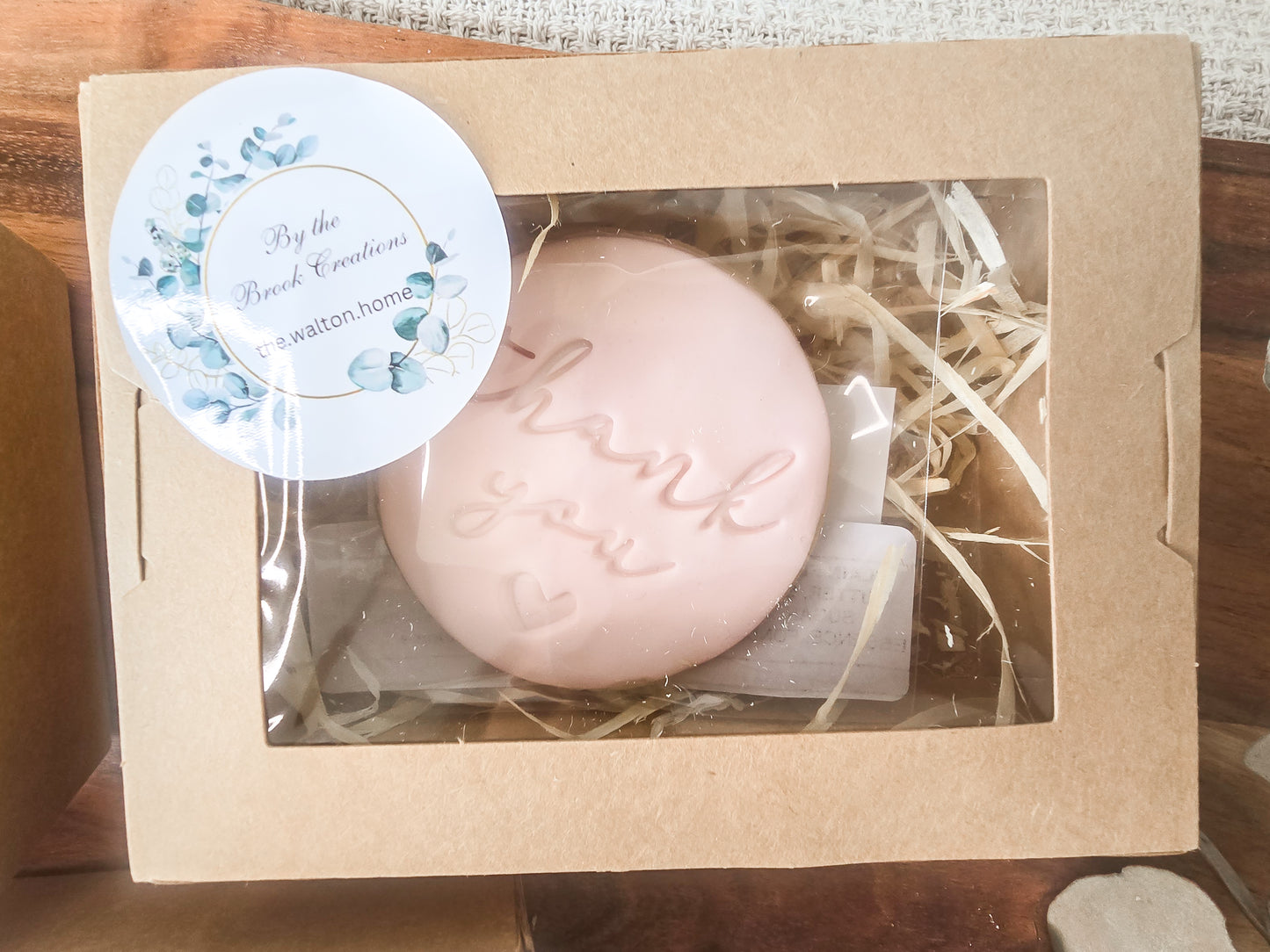 Gift boxed Thank you with heart detail- Fondant sugar cookies (Copy)