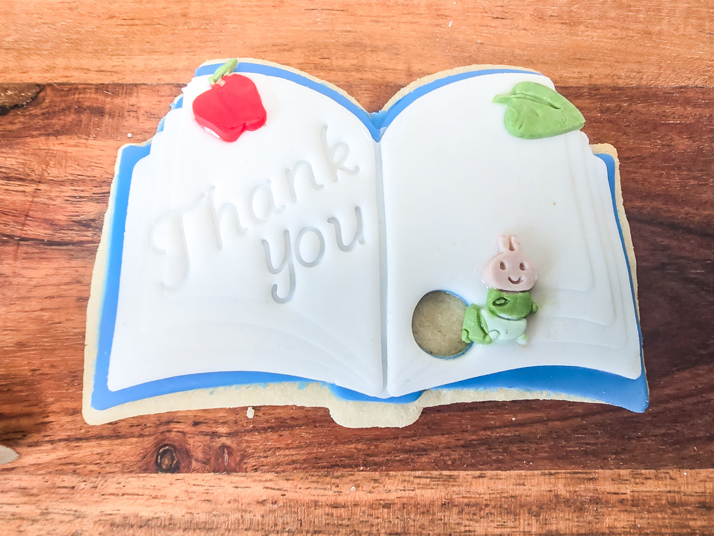 Teacher Appreciation- Book - Fondant sugar cookies