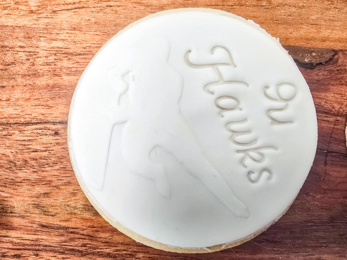 Ice Hockey Player Fondant Sugar Cookie