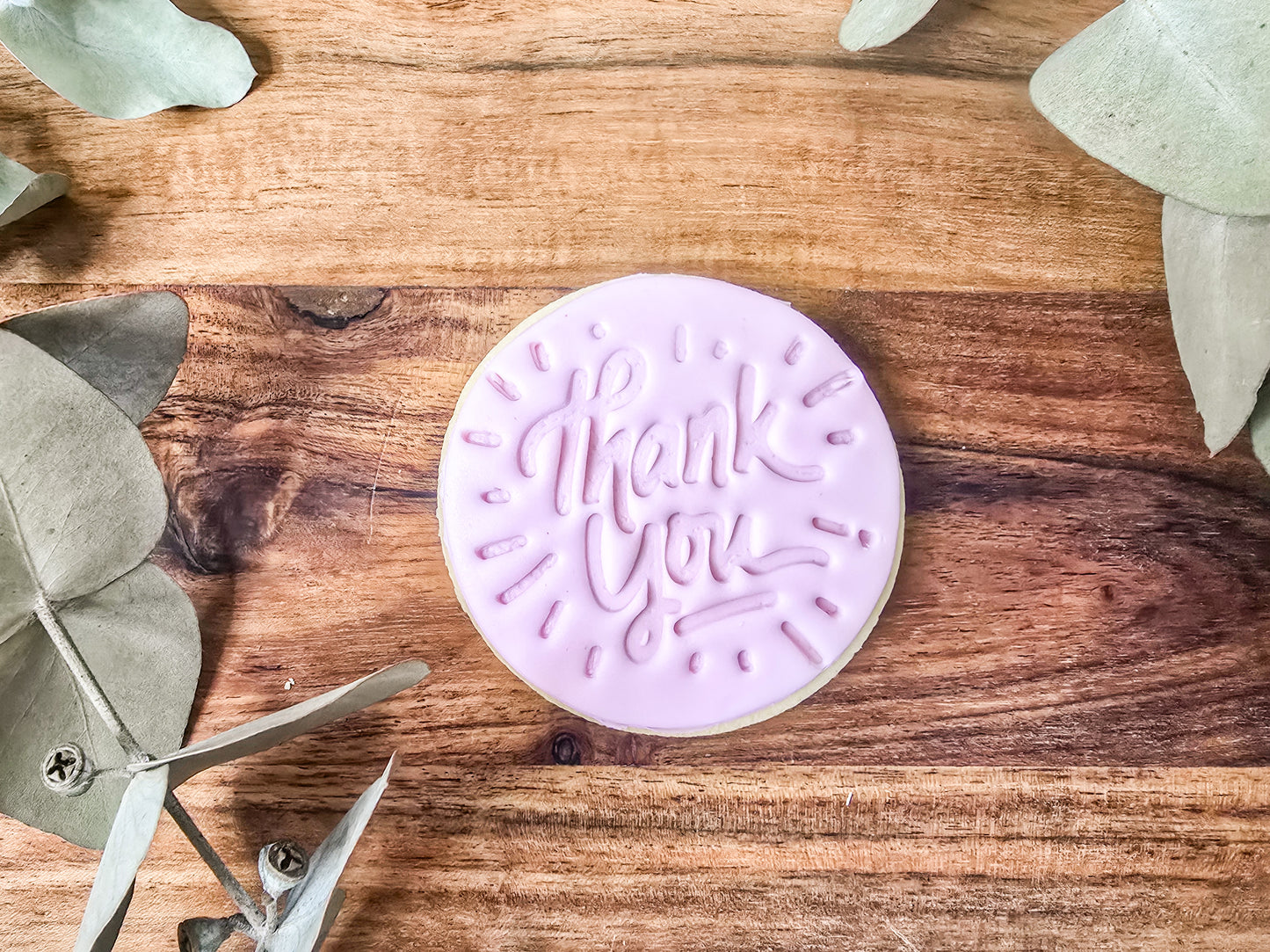 Thank you- Fondant sugar cookies