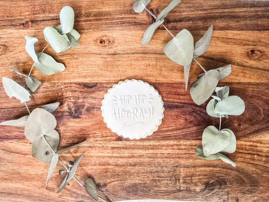 Hip Hip Hooray- Birthday Fondant Sugar Cookies