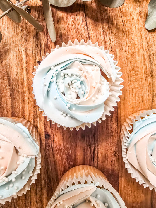 Luxe two-tone cupcakes (set of 6)